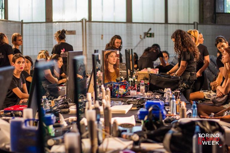 Torino Fashion Week backstage Wella hairstylist trucco parrucco