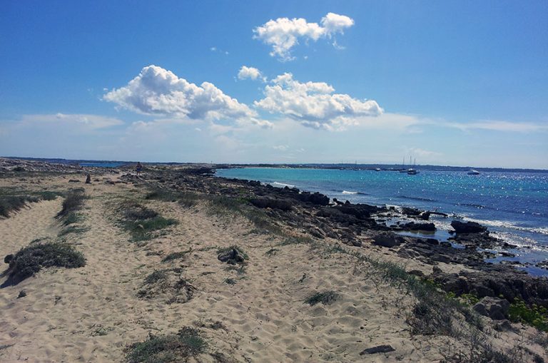 s'Espalmador Formentera isolotto traversata a nuoto es pas mare