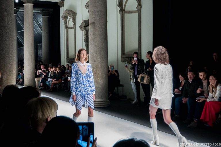 Francesco Scognamiglio Clinique mfw Milano Fashion Week sfilata palazzo del senato