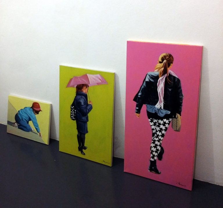 Bibi Gramaglia Selezione quadri rosa colori ombrelli store atelier boutique Dreamers Torino Fashion Pills