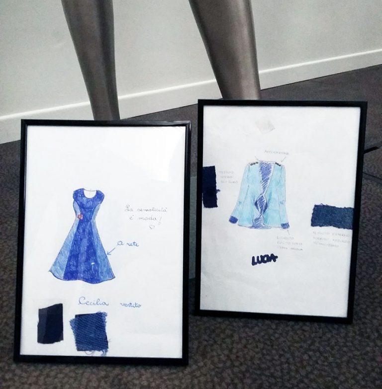 Fondazione Paideia Marta Scarampi limited edition capi bambine stiliste manichini vestiti sartoria solidarietà disegni