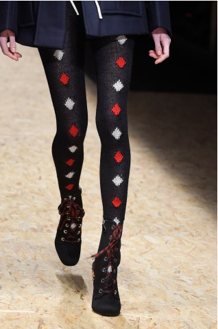 Prada autunno inverno 2016 2017 must have calze lana geometrie