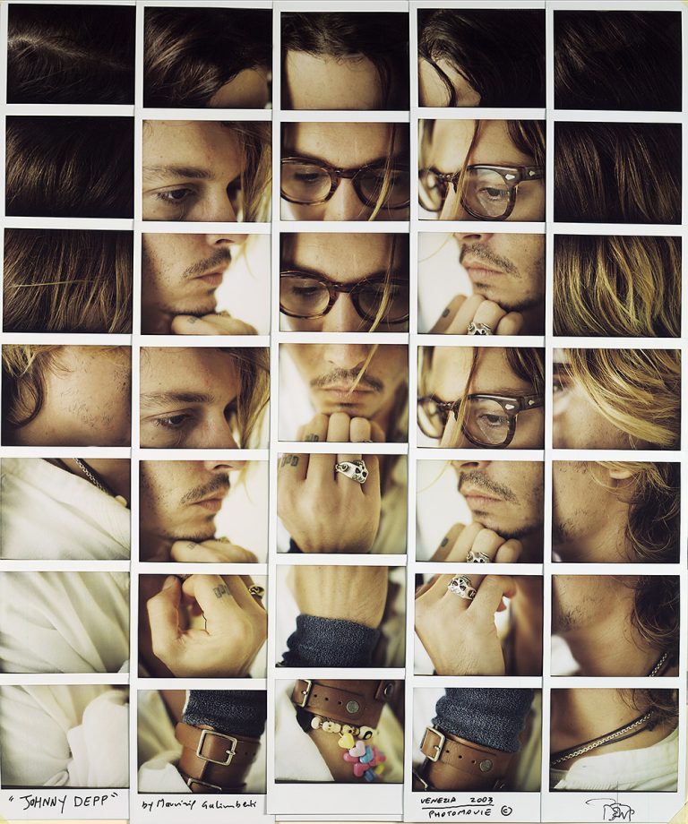 Portraits Maurizio Galimberti mostra attori cinema moda Johnny Depp