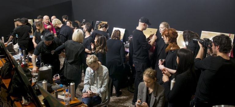 Clinique Cristiano Burani backstage sfilata Milano Fashion Week MFW