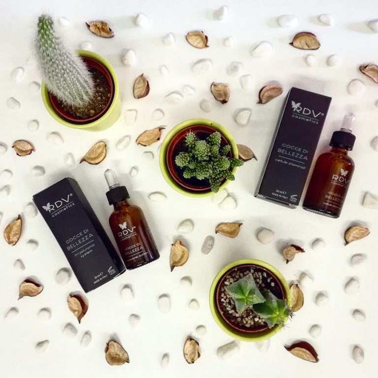 RDV Cosmetics gocce di bellezza acido ialuronico cellule staminali anti age anti rughe beauty cactus