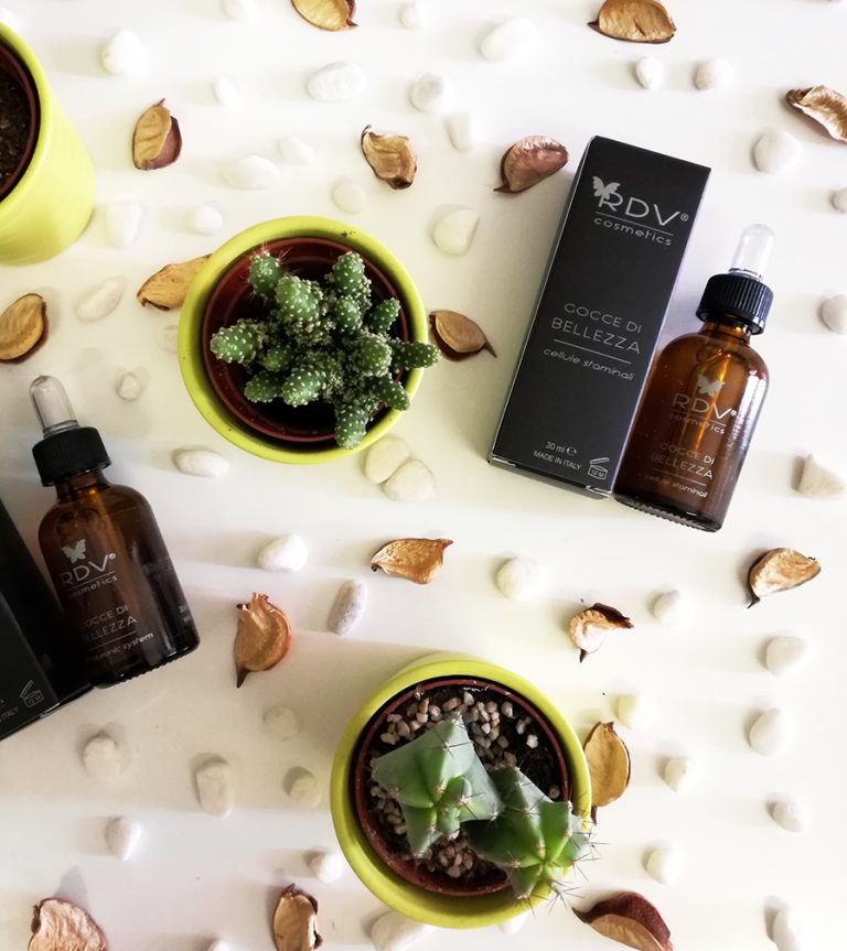 RDV Cosmetics gocce di bellezza acido ialuronico cellule staminali anti age anti rughe beauty cactus
