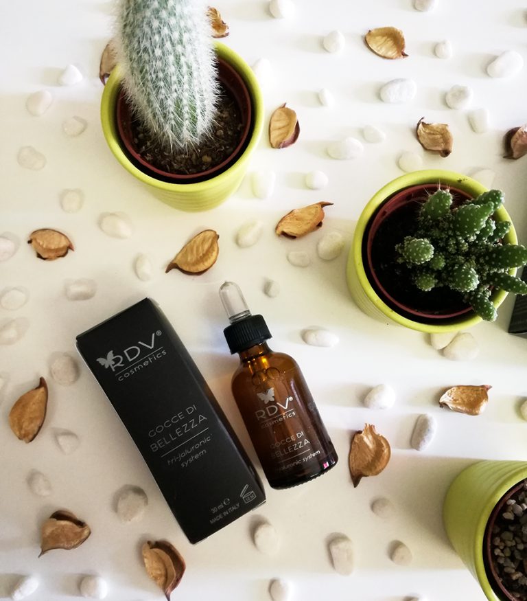 RDV Cosmetics gocce di bellezza acido ialuronico cellule staminali anti age anti rughe beauty cactus