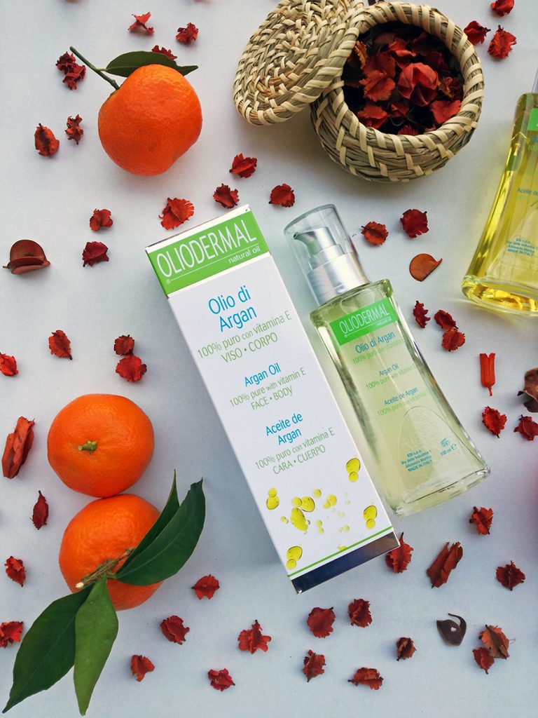 Esi Oliodermal caco mela ceste The Fashion Scan Olio di Argan mandarini